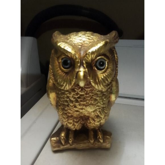 Lenwil Ardalt Other - VTG Lenwil Ardalt Original Japan MCM Beautiful Gold Owl w Blue Eyes Marked 6778